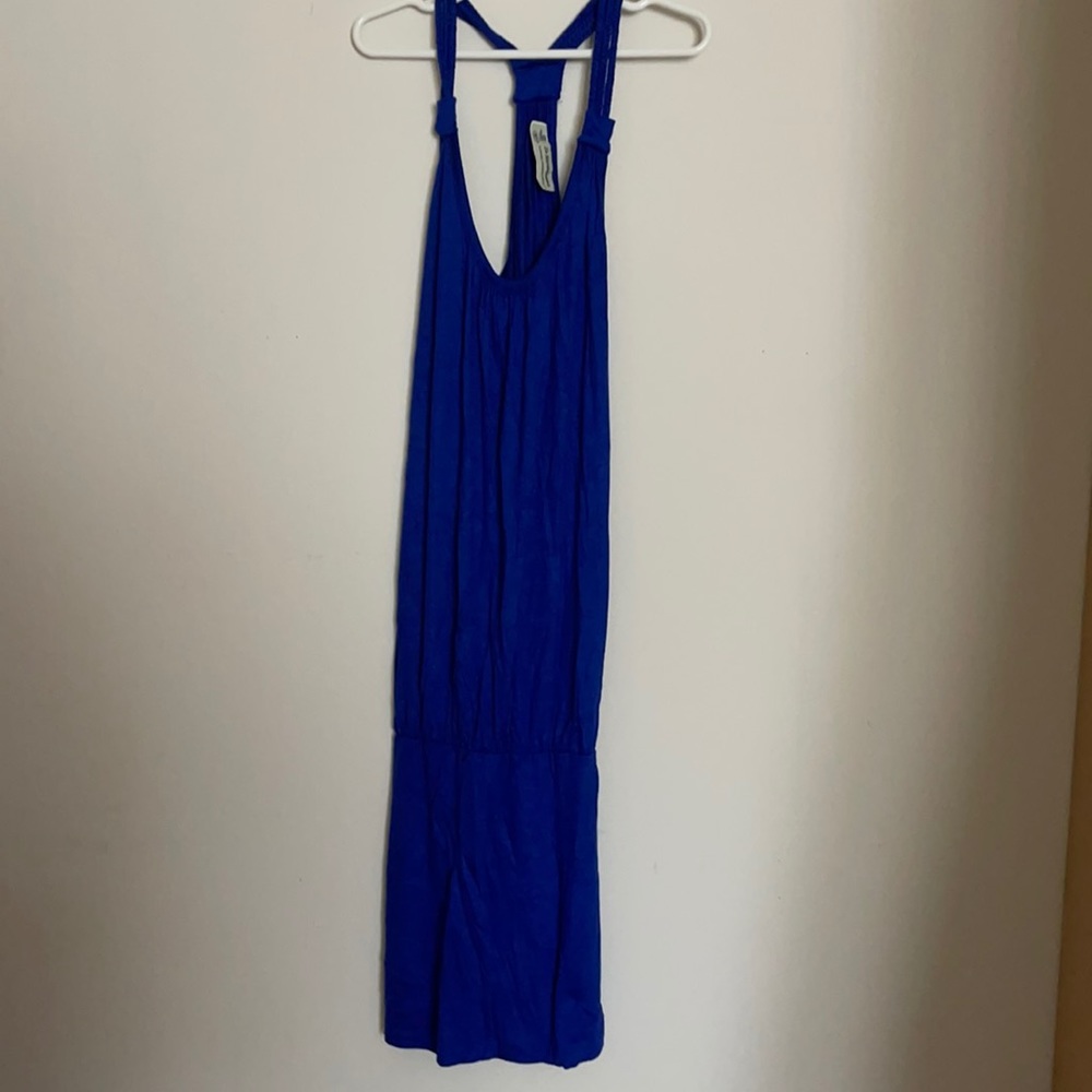 Blue dress. Size:No size smoke and pets free home!